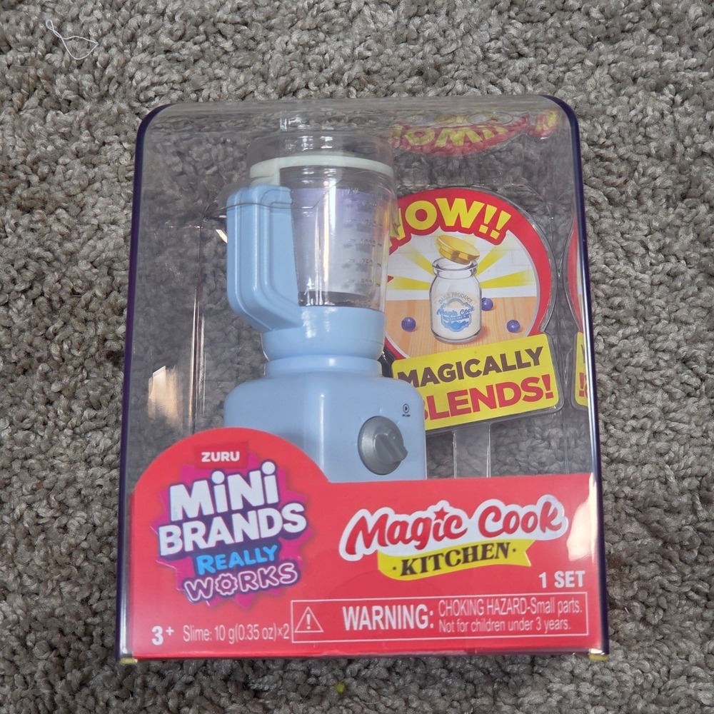 ZURU Mini Brands Magic Cook Kitchen‎ Blender Playset Really Works New Sealed